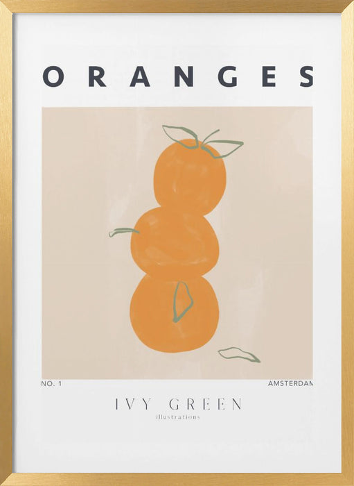 Oranges Framed Art Modern Wall Decor