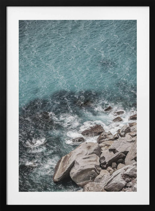 Aqua Shores Framed Art Modern Wall Decor