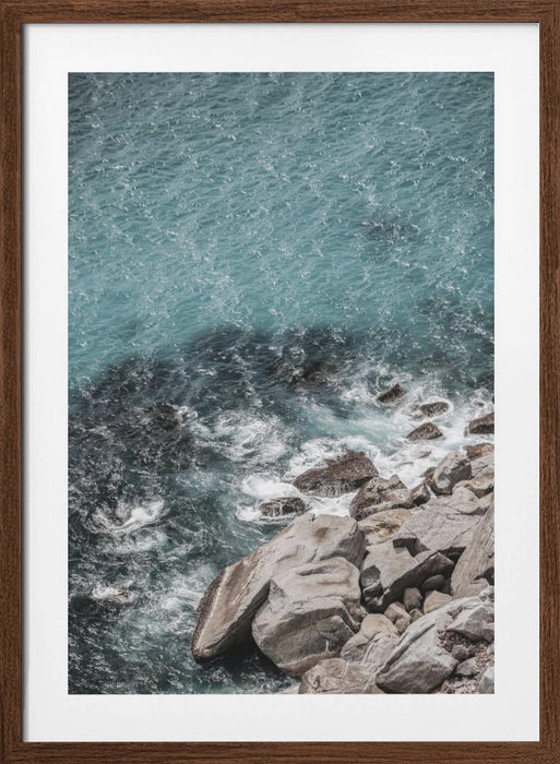 Aqua Shores Framed Art Modern Wall Decor