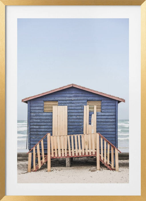 Blue Hut Framed Art Modern Wall Decor