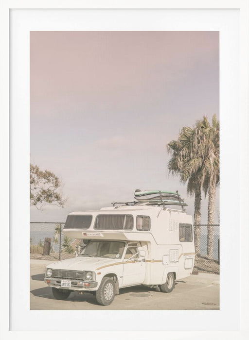 Surf Wagon Framed Art Modern Wall Decor