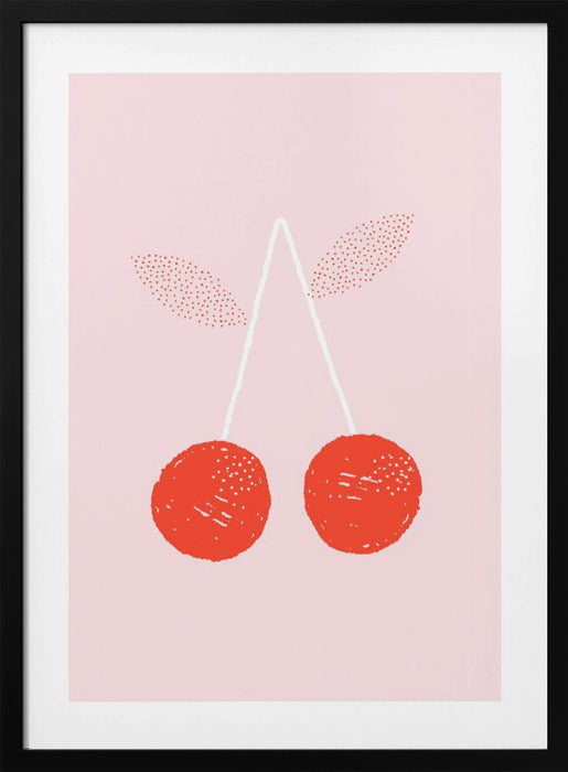 Cherries Framed Art Modern Wall Decor