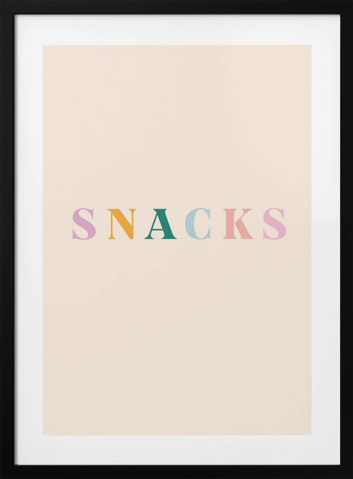 Snacks Framed Art Modern Wall Decor