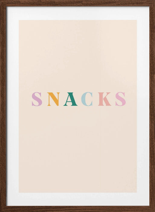 Snacks Framed Art Modern Wall Decor