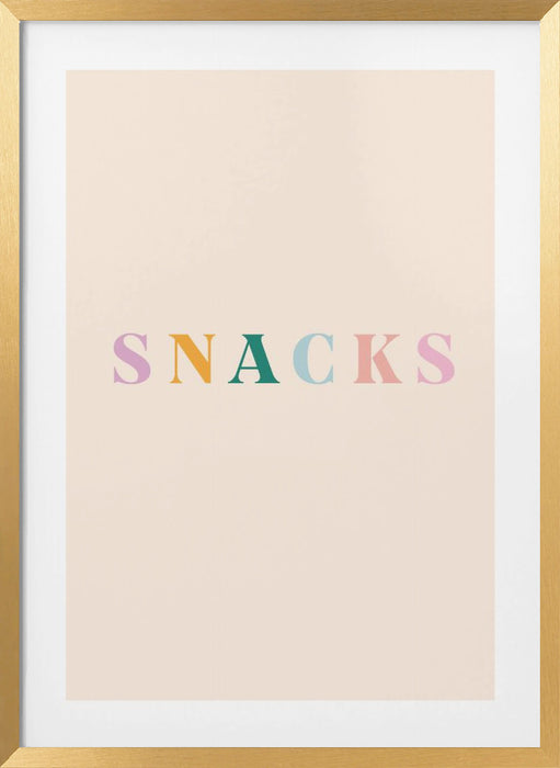 Snacks Framed Art Modern Wall Decor