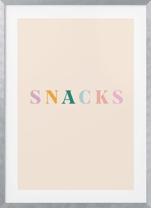 Snacks Framed Art Modern Wall Decor