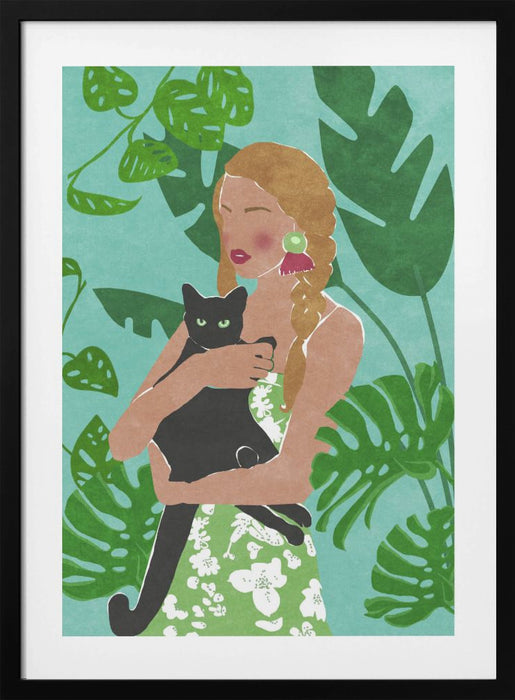 Cat Lover Framed Art Wall Decor