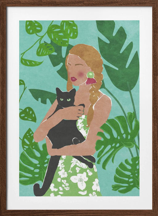 Cat Lover Framed Art Wall Decor