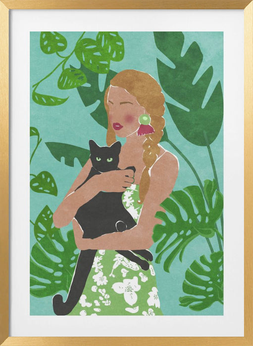 Cat Lover Framed Art Wall Decor