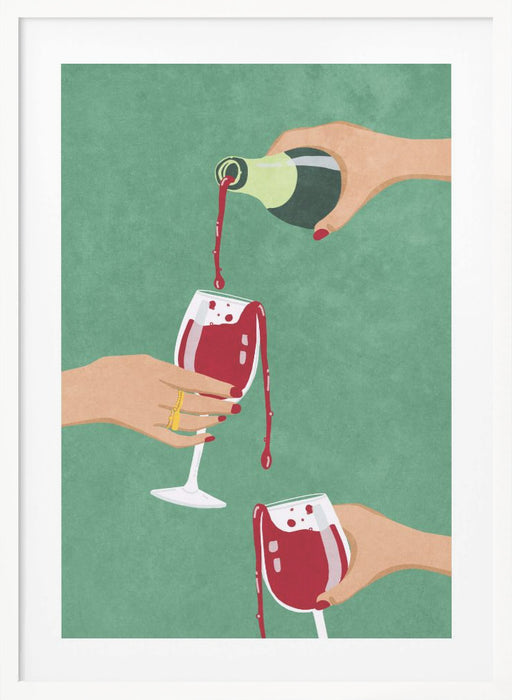 Cheers Girls Framed Art Wall Decor