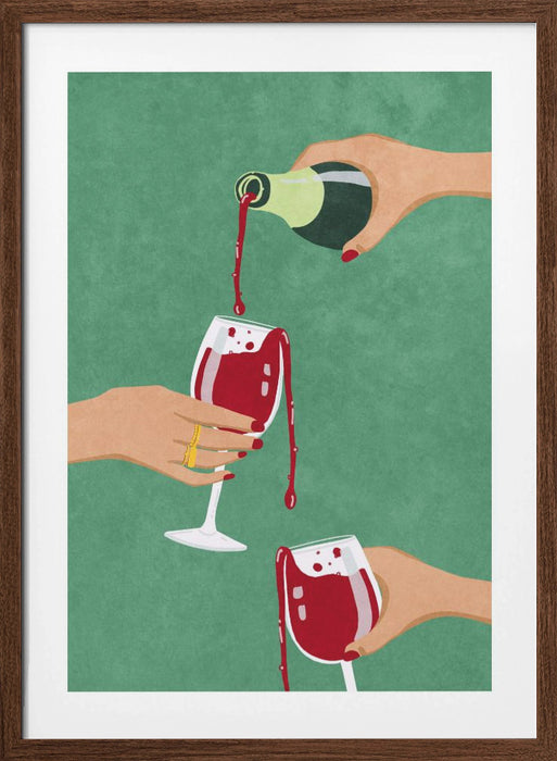 Cheers Girls Framed Art Wall Decor