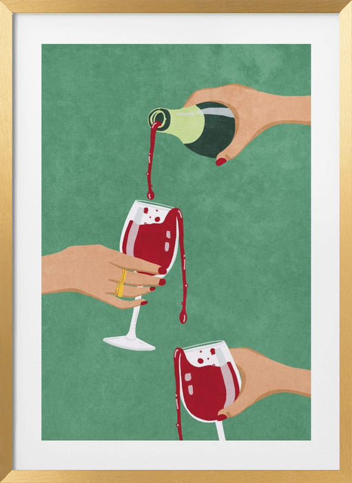 Cheers Girls Framed Art Wall Decor