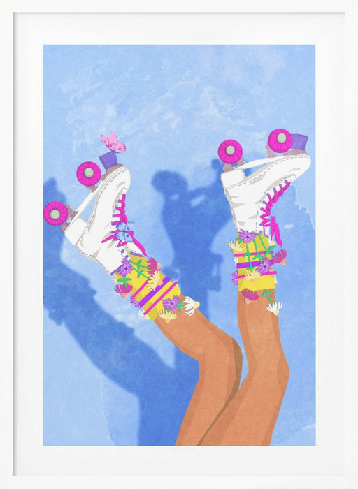 Skate like a Girl Framed Art Wall Decor