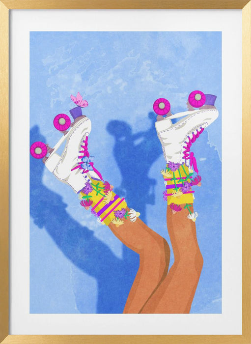 Skate like a Girl Framed Art Wall Decor