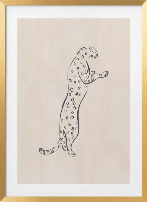 Leopard Framed Art Modern Wall Decor