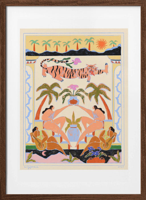 Tropicana Framed Art Modern Wall Decor