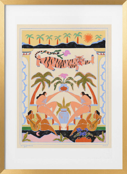 Tropicana Framed Art Modern Wall Decor