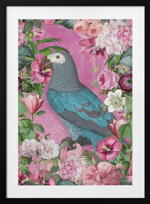 The Parrots Paradise Garden Framed Art Wall Decor