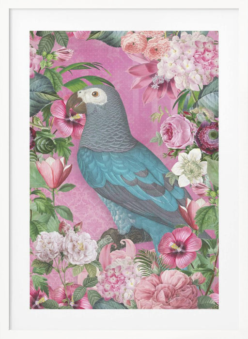 The Parrots Paradise Garden Framed Art Wall Decor