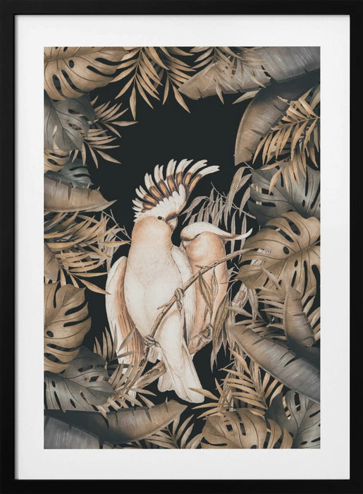 Jungle With Cockatoos Framed Art Wall Decor