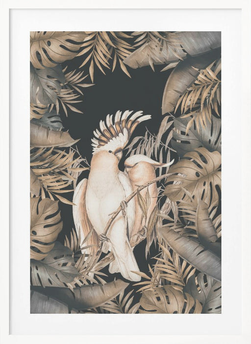 Jungle With Cockatoos Framed Art Wall Decor