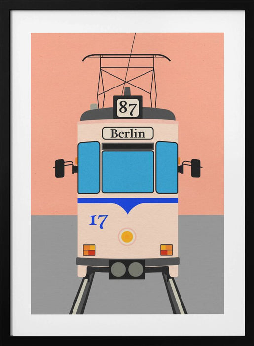 Berlin Tram Framed Art Modern Wall Decor