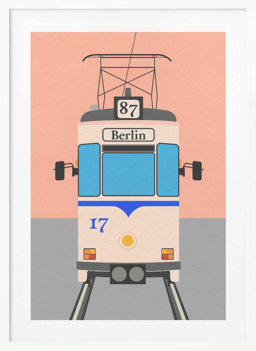 Berlin Tram Framed Art Modern Wall Decor