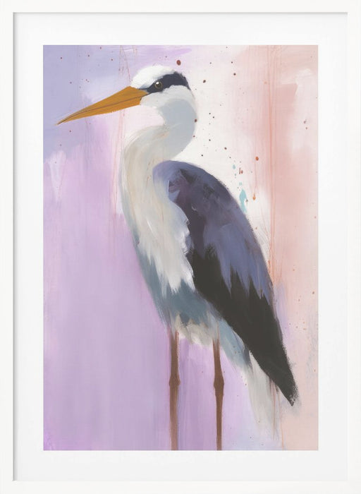 Stork Framed Art Modern Wall Decor