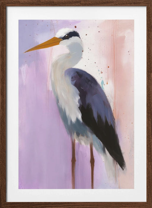 Stork Framed Art Modern Wall Decor