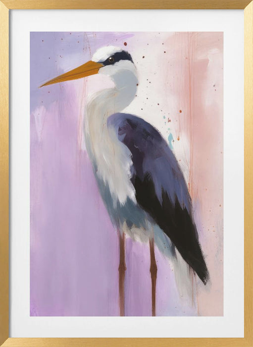 Stork Framed Art Modern Wall Decor