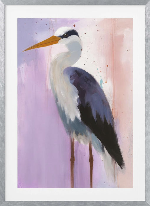 Stork Framed Art Modern Wall Decor