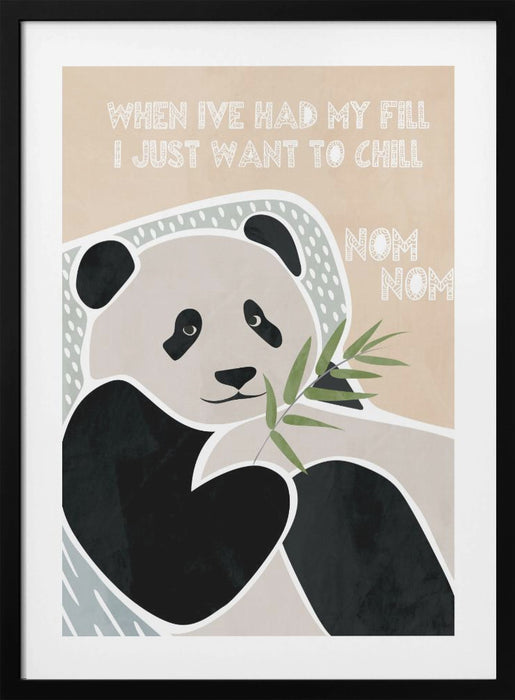 Children's panda typography Framed Art Modern Wall Decor