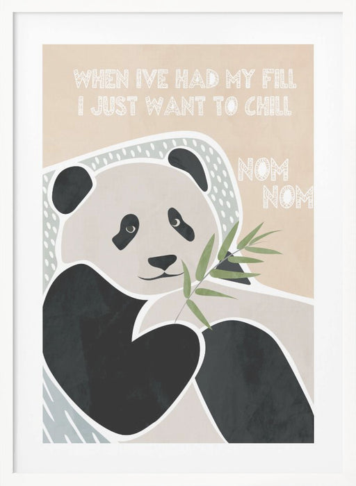 Children's panda typography Framed Art Modern Wall Decor