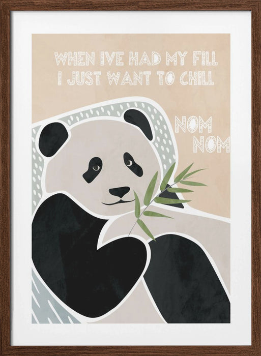 Children's panda typography Framed Art Modern Wall Decor