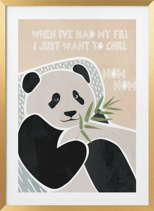 Children's panda typography Framed Art Modern Wall Decor