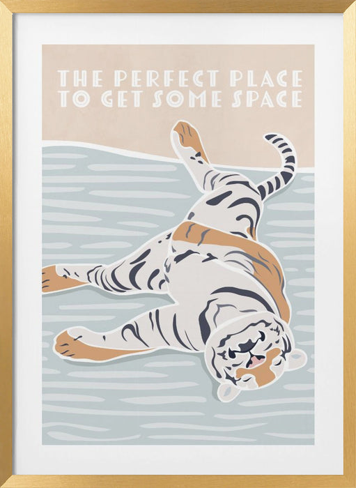 Tiger Typography Kids Quote Framed Art Modern Wall Decor