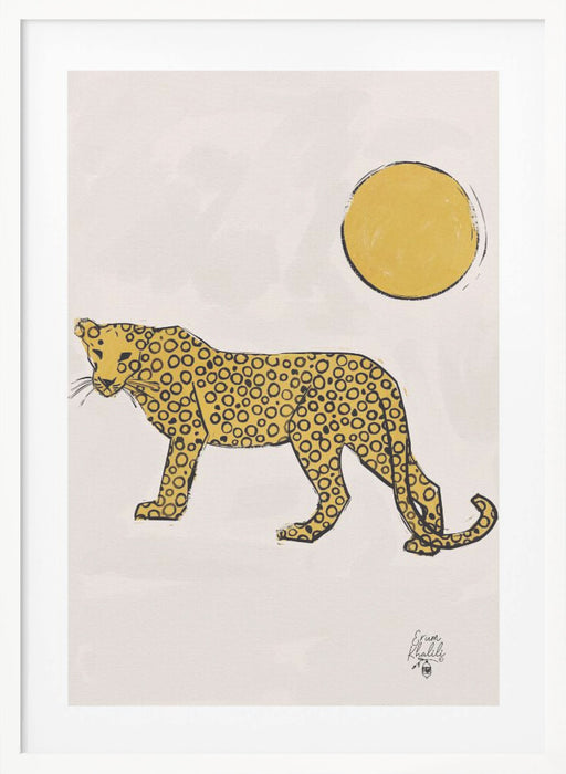 Leopard and Sun   Erum Khalili.png Framed Art Wall Decor