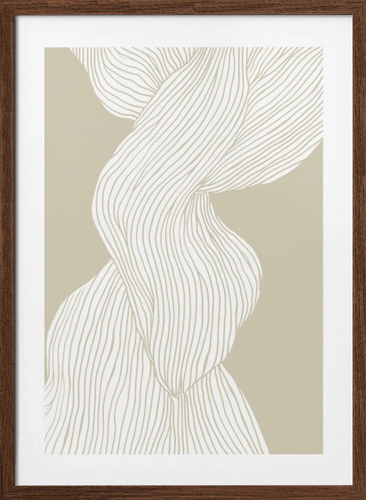 Fibers No 3 Framed Art Modern Wall Decor