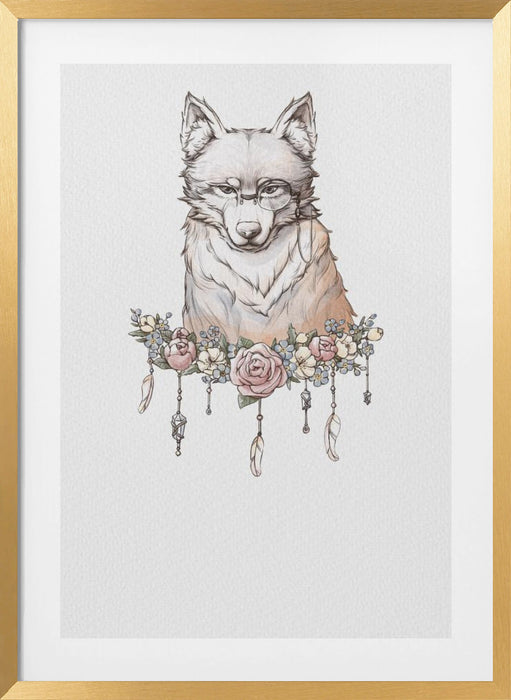 Wolf Art Framed Art Wall Decor