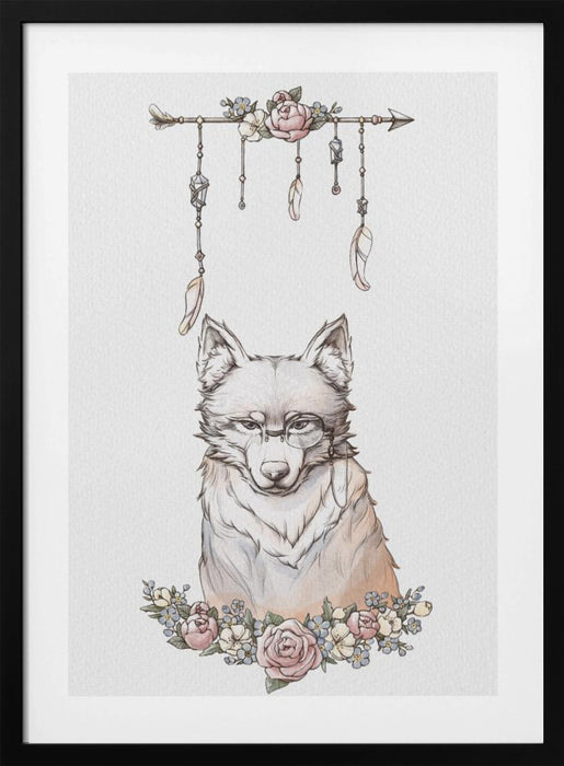 Wolf Art Framed Art Modern Wall Decor