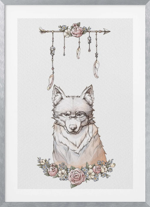 Wolf Art Framed Art Modern Wall Decor