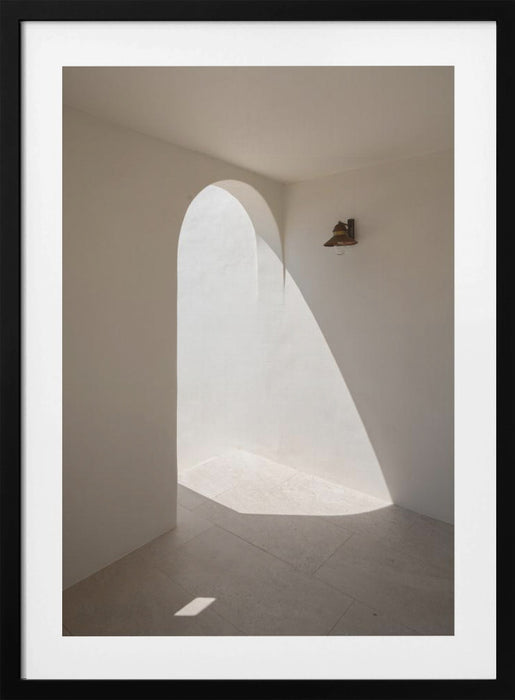 Arch Shadows Framed Art Modern Wall Decor