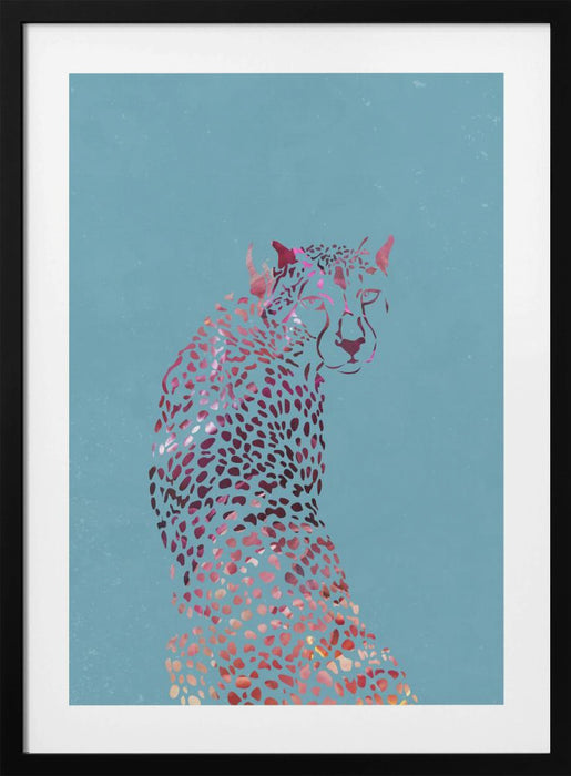 Abstract Cheetah Framed Art Modern Wall Decor