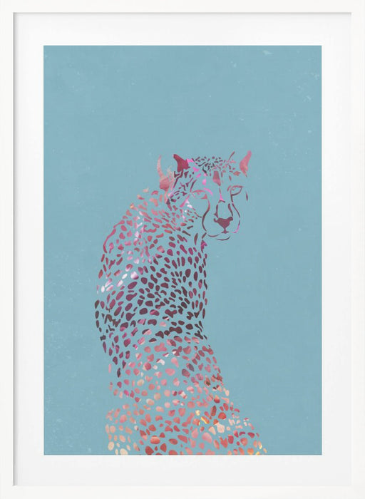 Abstract Cheetah Framed Art Modern Wall Decor