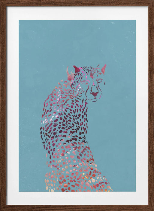 Abstract Cheetah Framed Art Modern Wall Decor