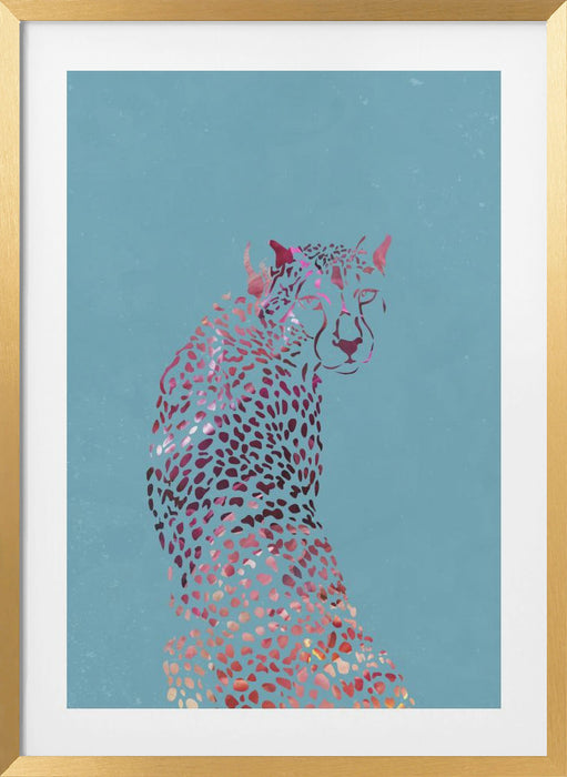 Abstract Cheetah Framed Art Modern Wall Decor