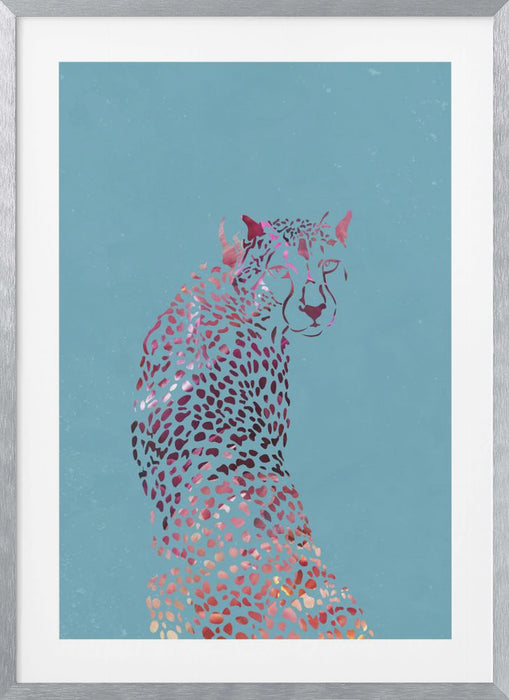 Abstract Cheetah Framed Art Modern Wall Decor