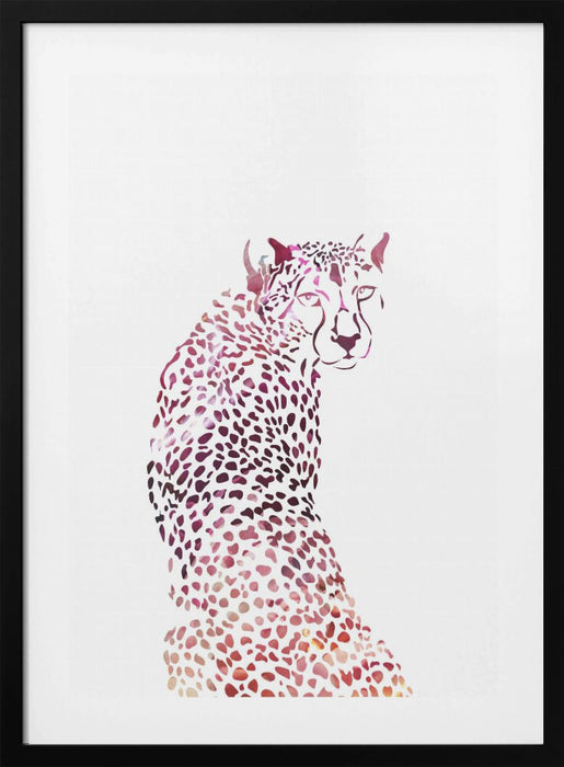 Pink Cheetah Framed Art Wall Decor