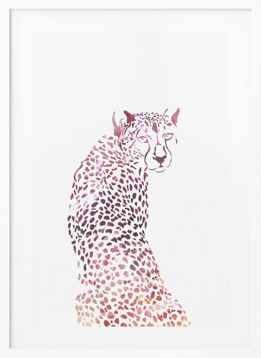 Pink Cheetah Framed Art Wall Decor