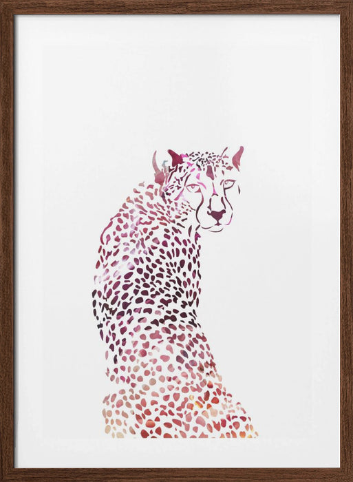 Pink Cheetah Framed Art Wall Decor